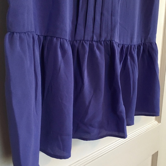 LOFT Tank With Ruffle, Purple, Small - Picture 2 of 4